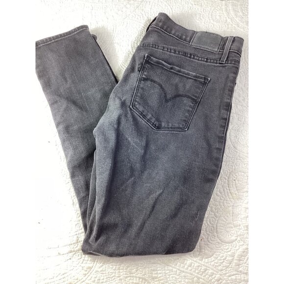 Levis 311 Shaping Skinny Faded Black Jeans*Womens Size 30*Stretch Denim*Mid-Rise - Picture 1 of 9